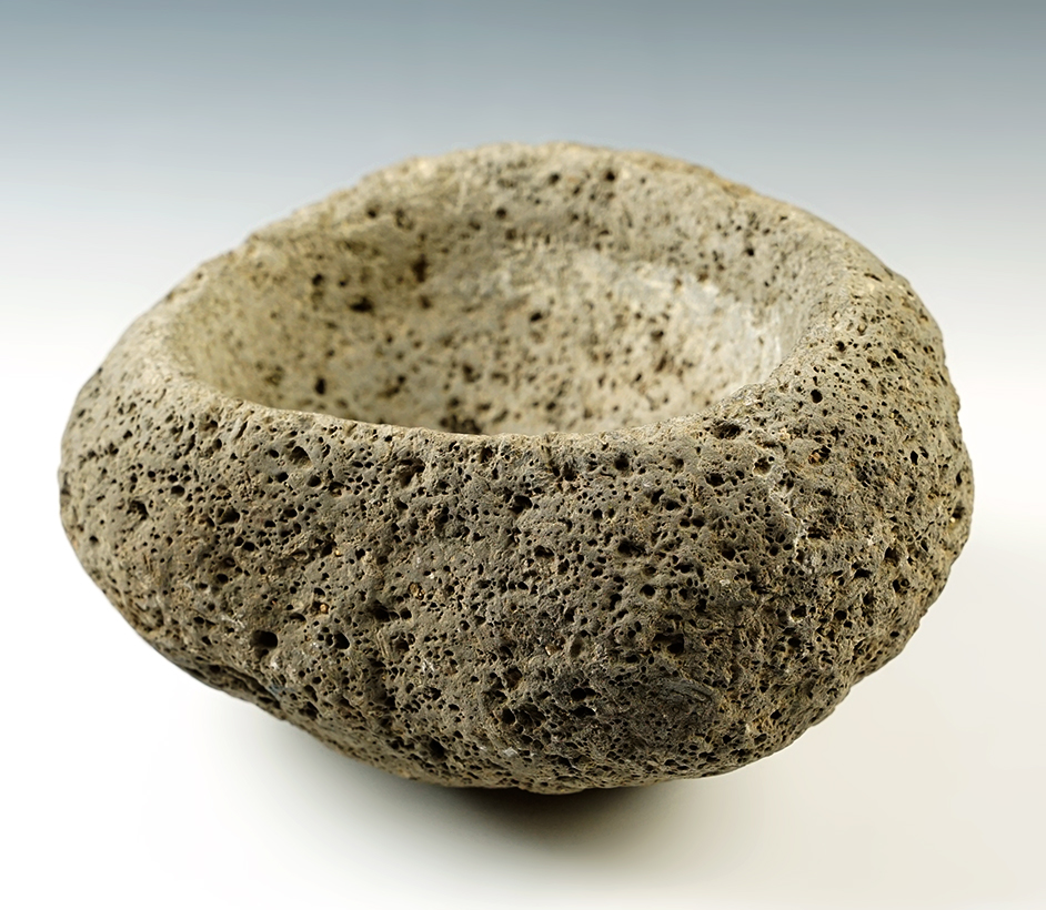 8" x 5" Lava Stone Bowl in excellent condition. Found in Arizona.