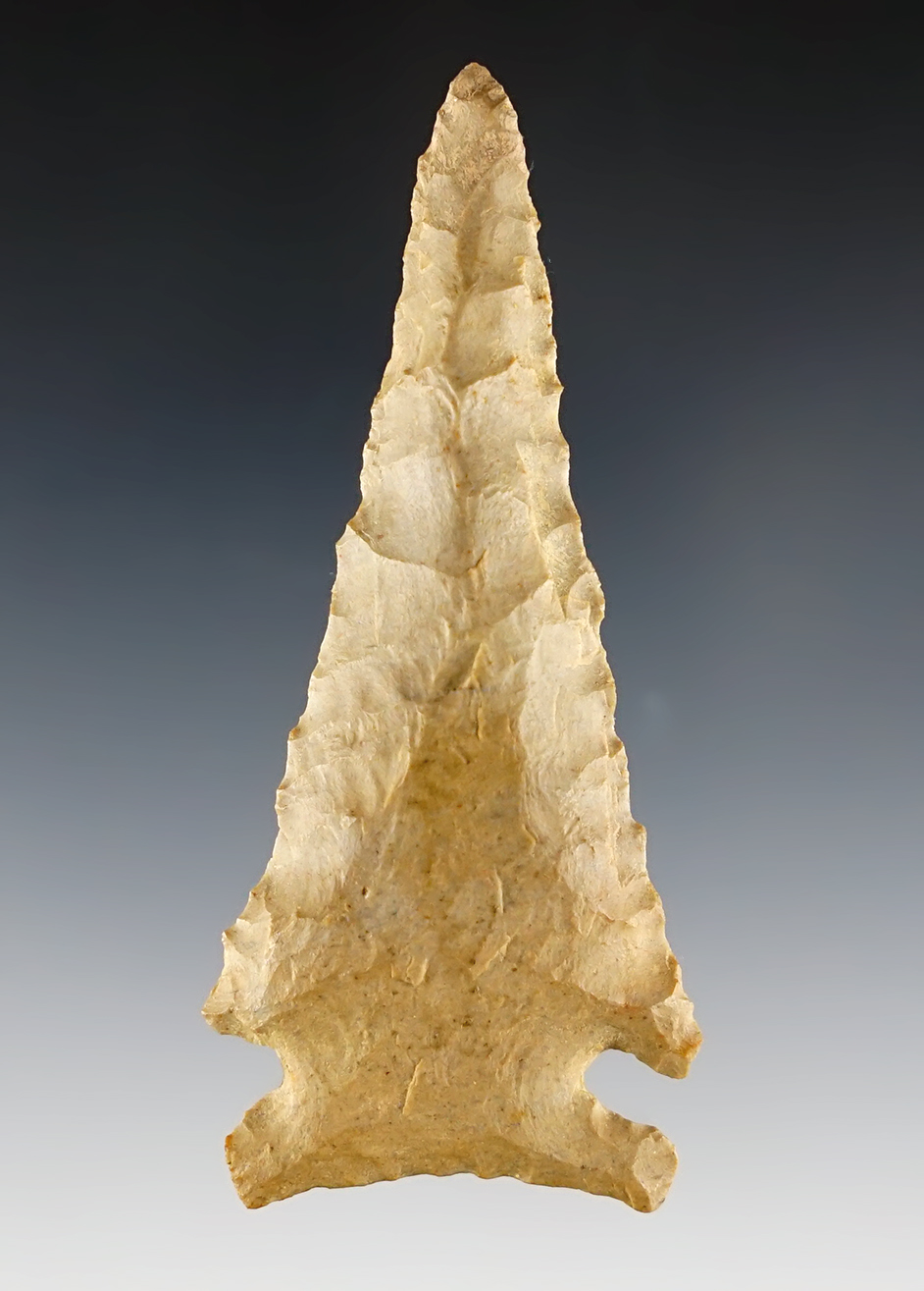 3" Graham Cave found in Pike Co., Ohio. Ex. George Thrush. Comes with a Bennett COA.