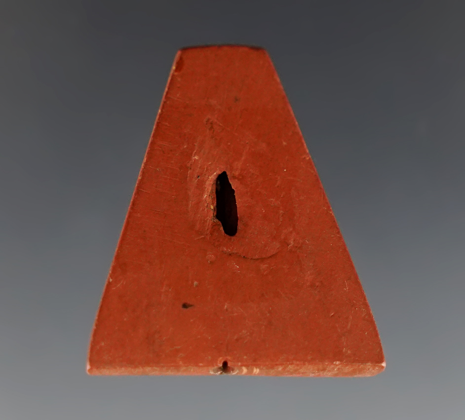 Exceptional 1 1/4" Trapezoidal Bead recovered at the Townley-Read Site in Geneva, New York.