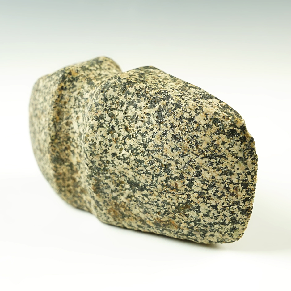 4 3/4" long 3/4 Grooved Granite Axe in excellent condition. Found in the Missouri/Illinois area.