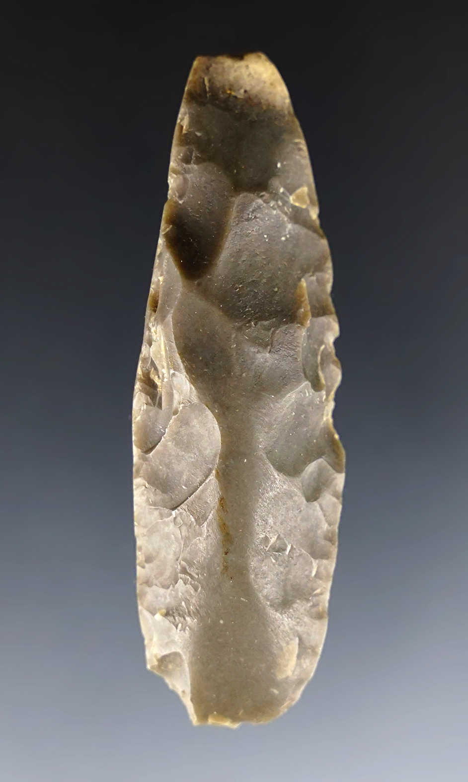 Rare 2 5/16" miniature Flint Chisel found in Kentucky. Nice overall polish to the surface.