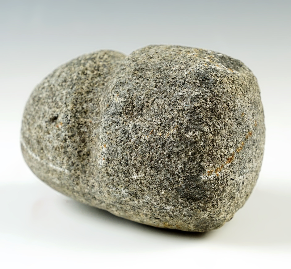 4 1/2" grooved Maul made from Hardstone. Found in Hancock Co., Ohio. Ex. Dr. Zariphes.