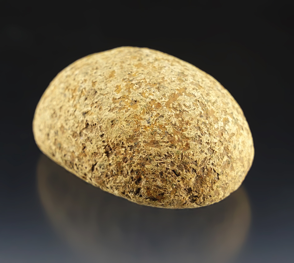 2 1/16" Loafstone made from Hardstone. Found in Greene Co., Arkansas. Ex. Ron Walters.