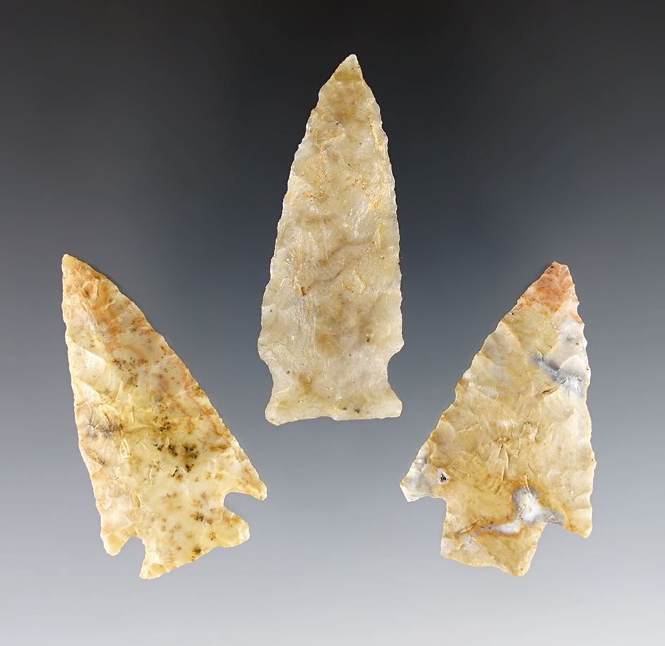 Set of 3 Kentucky points in excellent condition. The largest is 2".