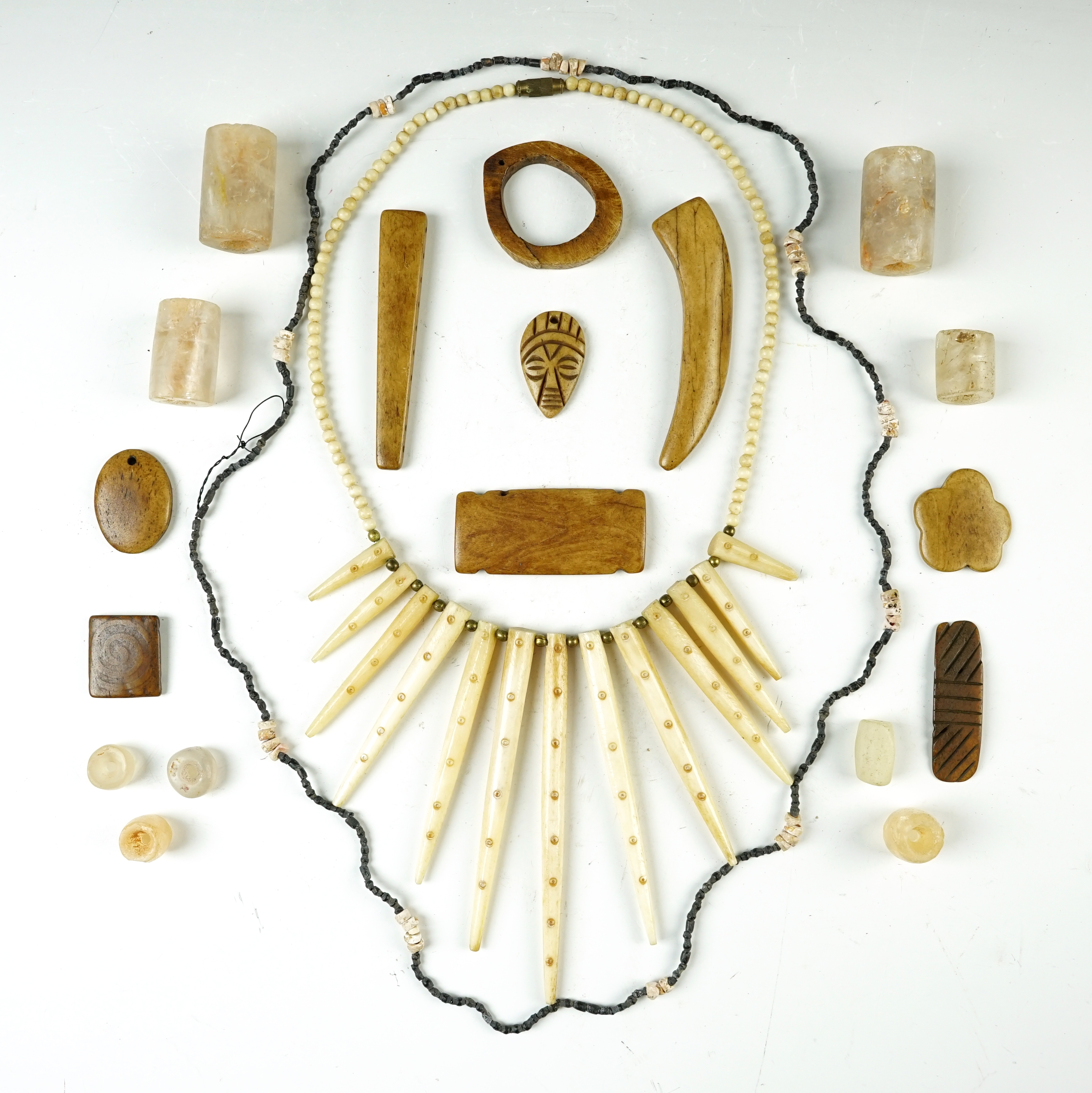 Unique group of vintage Island Culture Beads and Ornaments in very nice condition.