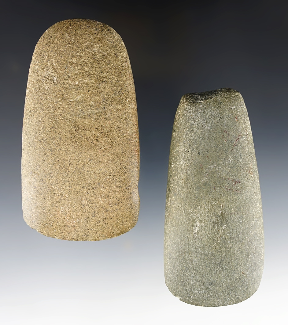 Pair of fine Ohio Adzes with nice bits. The largest is 4 3/16".