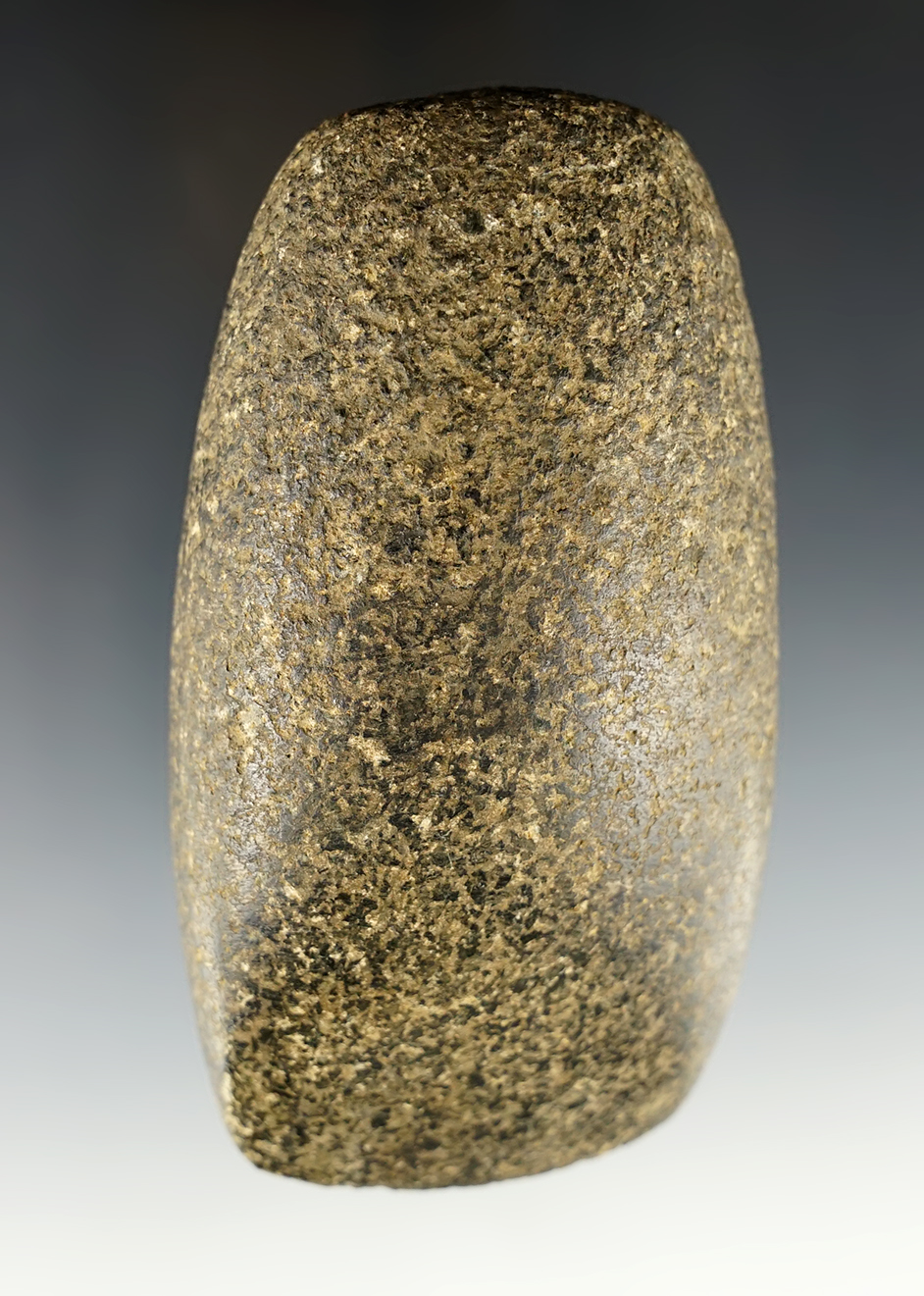 Fine 4 1/2" Celt found in Michigan. Made from polished Hardstone with a nice bit.