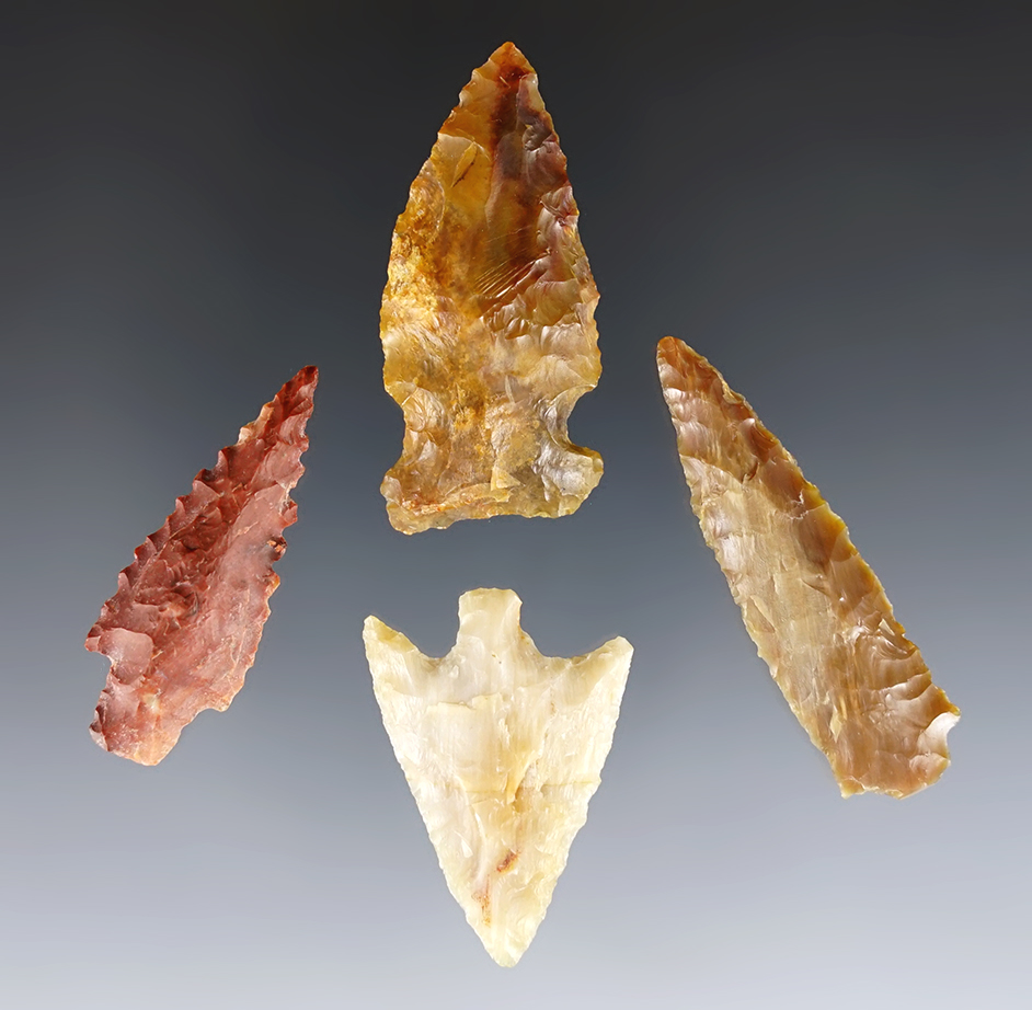 4 assorted Washington/Oregon points. Ex. Norma Berg. All include a Certificate of Origin