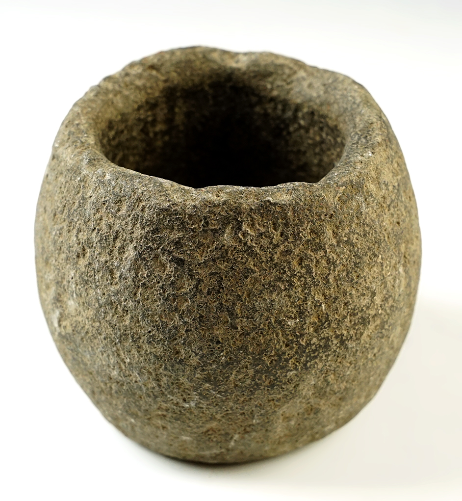 3 5/8" tall Stone Bowl in excellent condition.