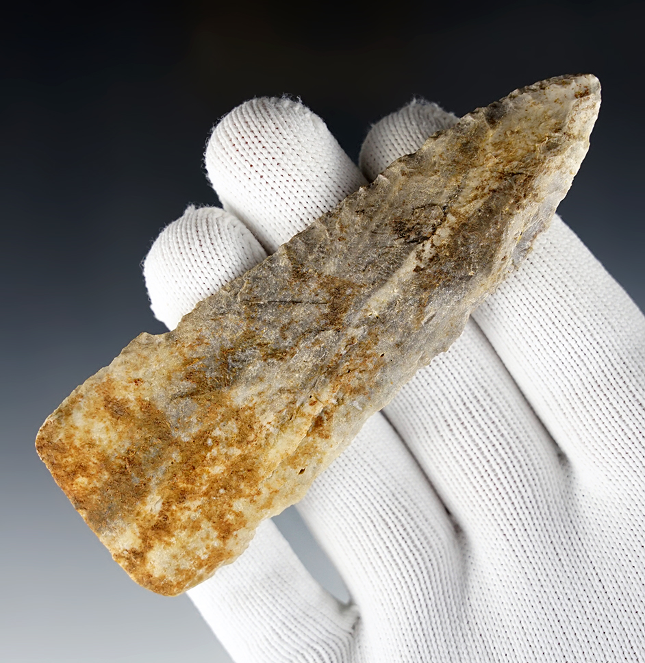 4 3/16" Kentucky Knife that is heavily patinated and in nice condition.