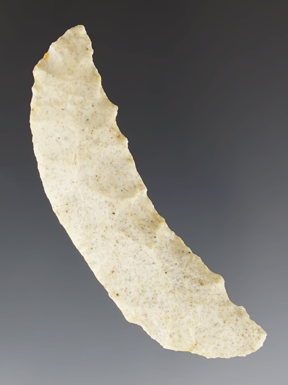 2 3/8" Crescent found in Harney Co., Oregon by  D. Gillogly between 1962-63.