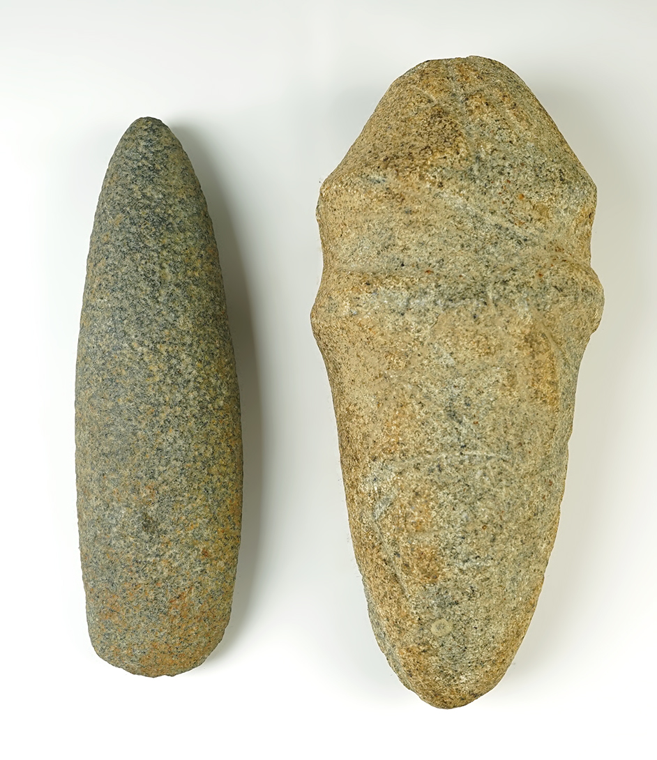 Pair of Preforms - Humped Adze from Richland Co., and a Top Groove Adze from Ohio.