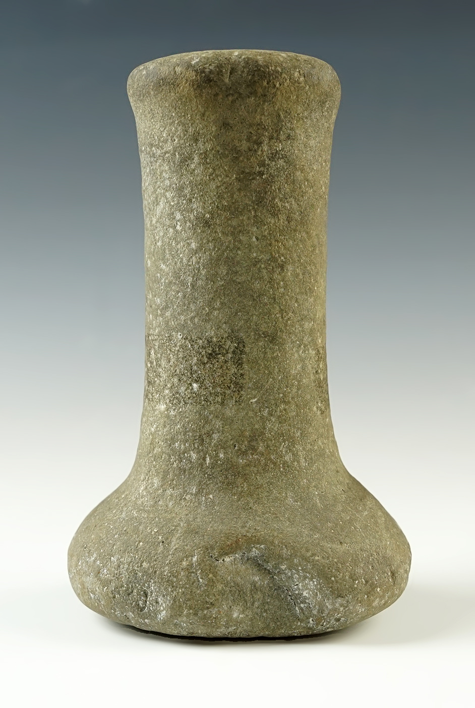 6 1/4" Knobbed Bell Pestle. Found in Huron Co., Ohio.