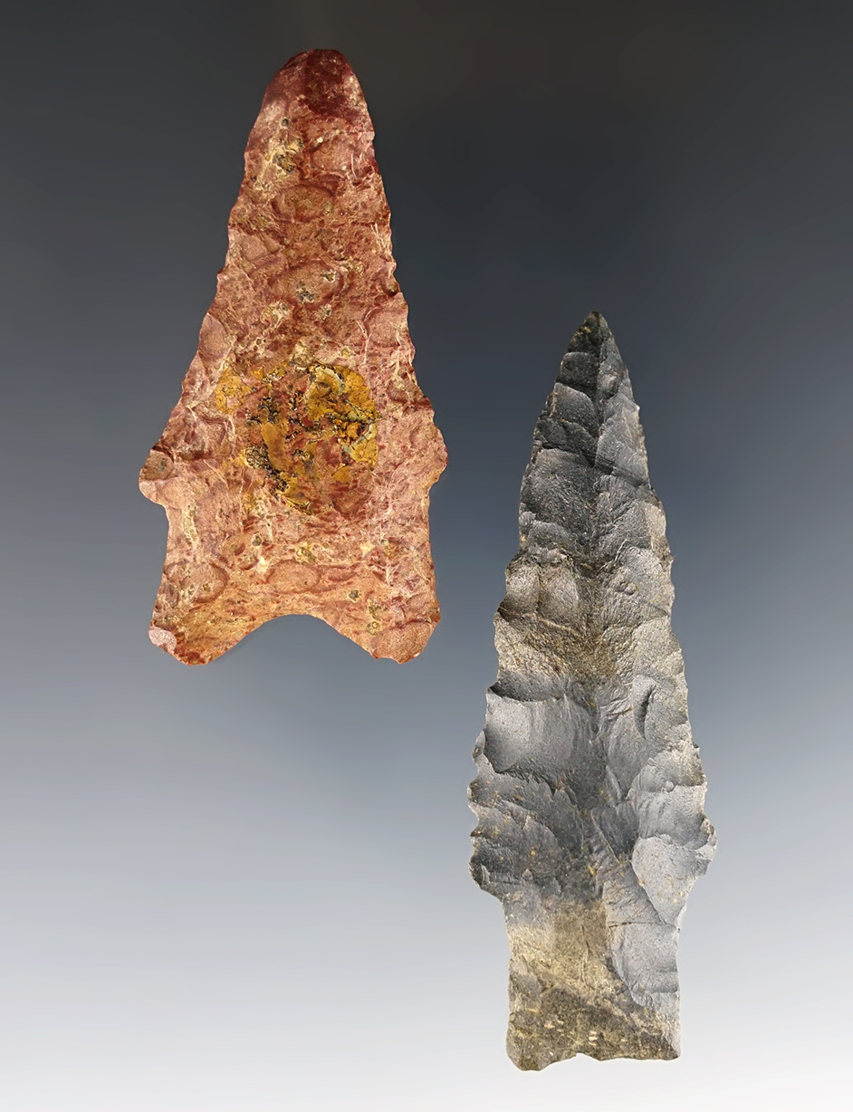 Pair of Arkansas points including a Jackie Stemmed and a Searcy. COA's.