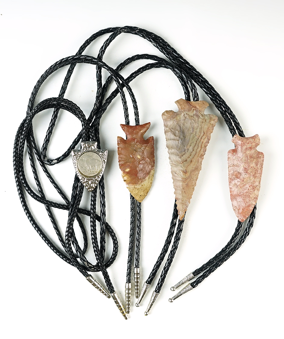 Set of four modern Bolo Ties in excellent condition.