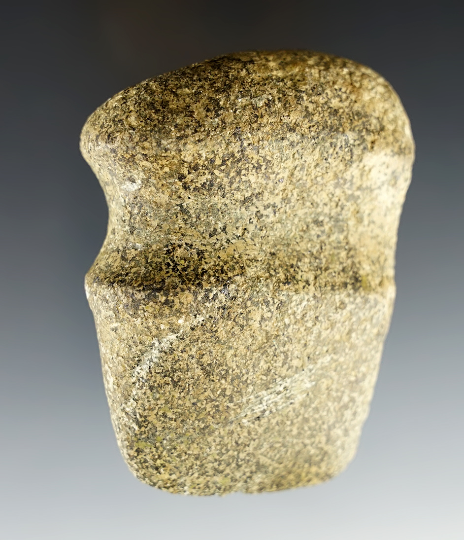Nicely made 3 1/8" long 3/4 Groove Axe found in Knox Twp., Vinton Co., Ohio.