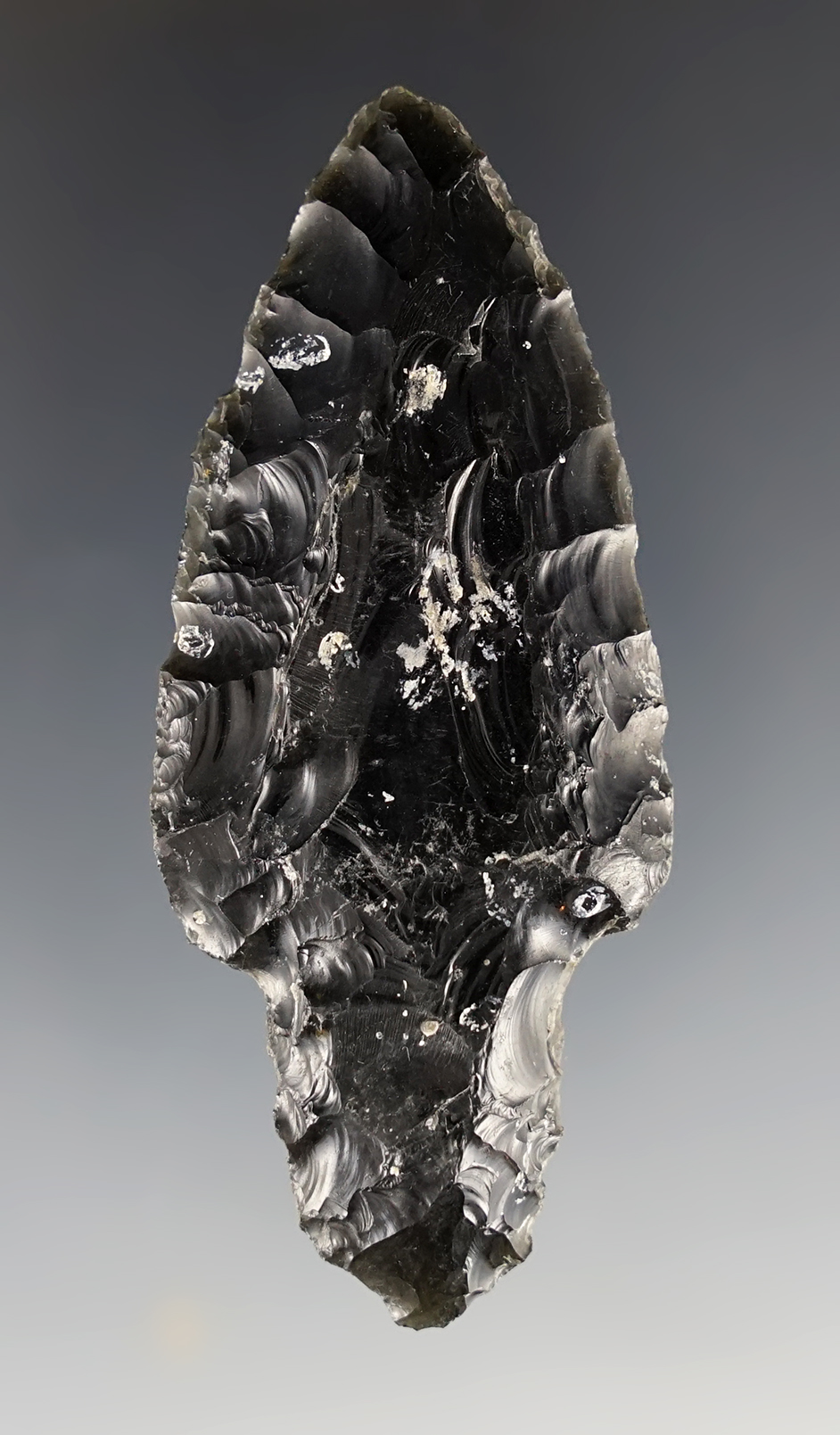3" Obsidian Parman that is well made. Found in Lake Co., Oregon.