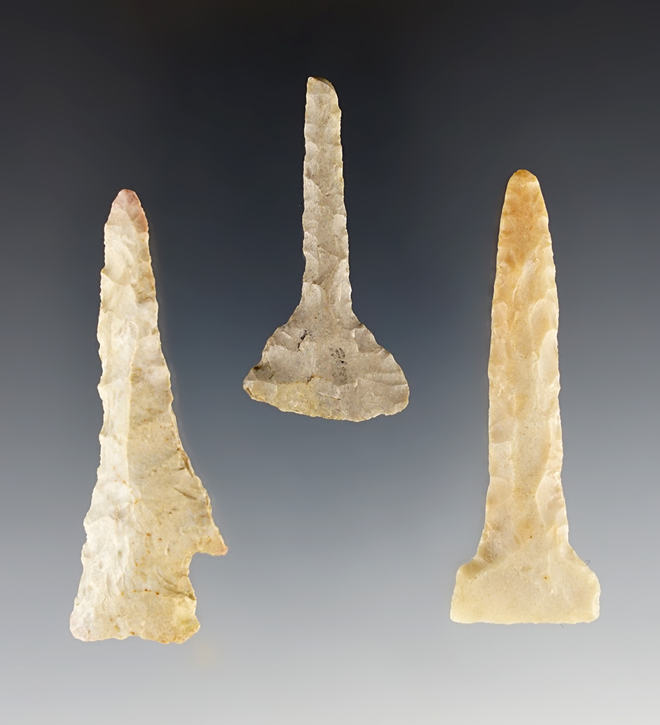 Set of three well made Kentucky Drills from the collection of Charlie Long.