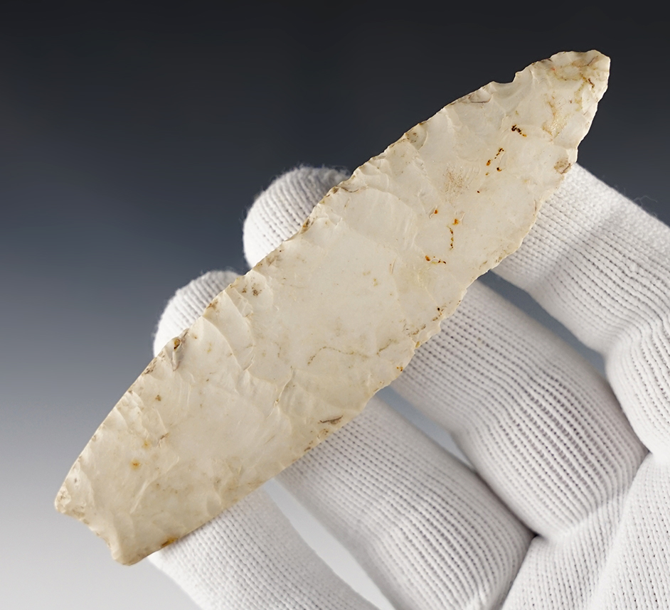 4 1/4" Angostura found by Arlie Martinson in Houston Co., Minnesota. Dickey COA.