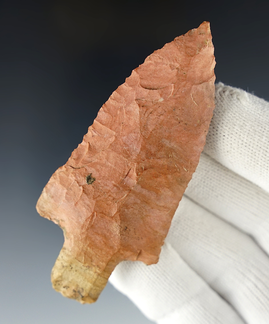 3 5/16" Little Bear Creek that is well patinated. Found in Lauderdale Co., Alabama. COA.
