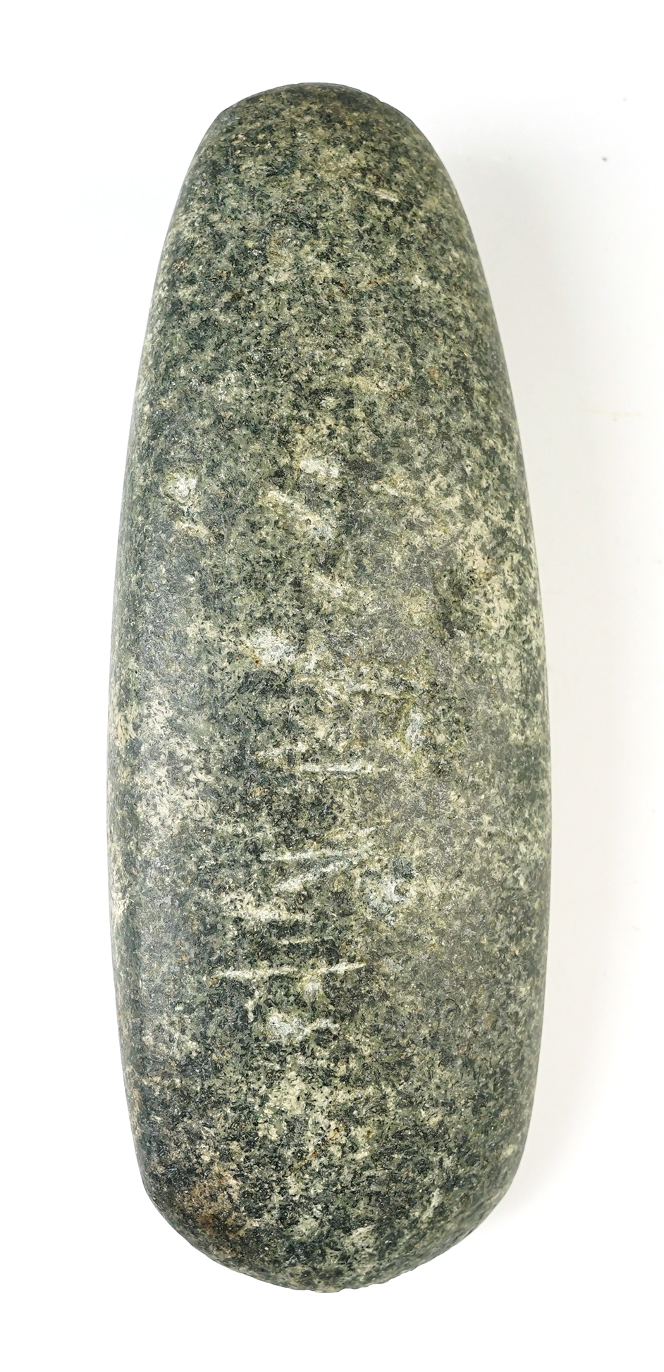 Large and highly polished 8 1/8" Hardstone Celt with a nice bit and excellent form.