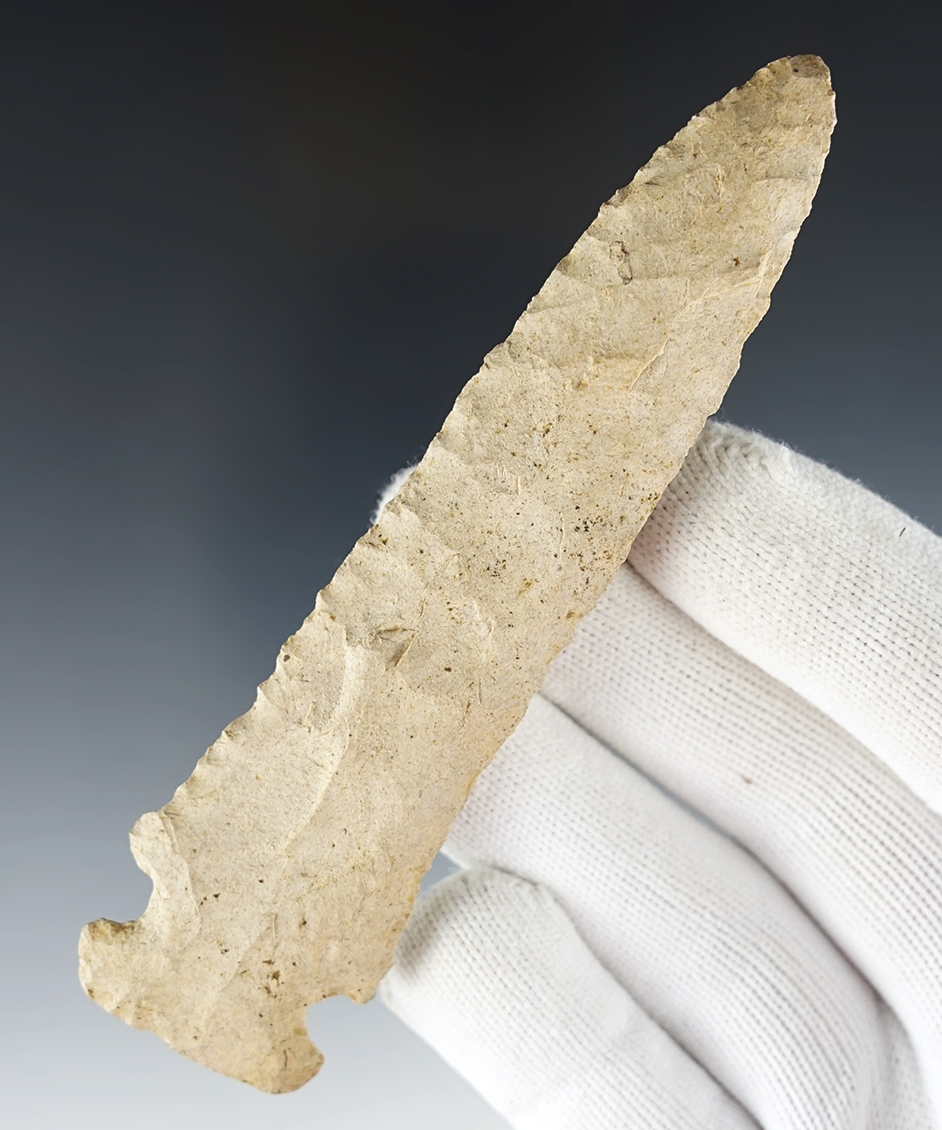 Large and well made 4 3/4" Newton Falls found in Washington Co., Kentucky. COA.