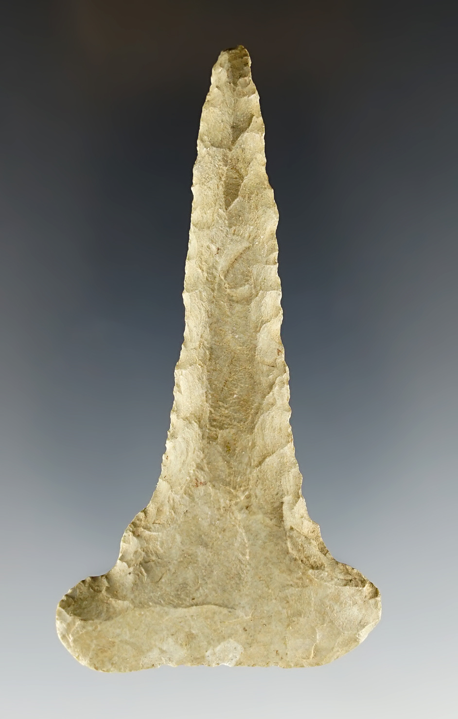 Fine! 3 3/8" Archaic Thebes Drill that is heavily patinated, St. Joseph Co., Indiana.