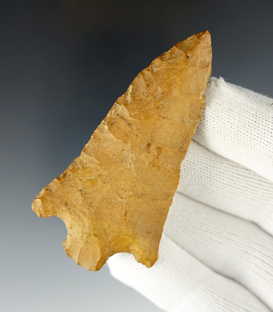 3" Eva found in Stewart Co., Tennessee. Nicely made from brown Chert. Dickey COA.