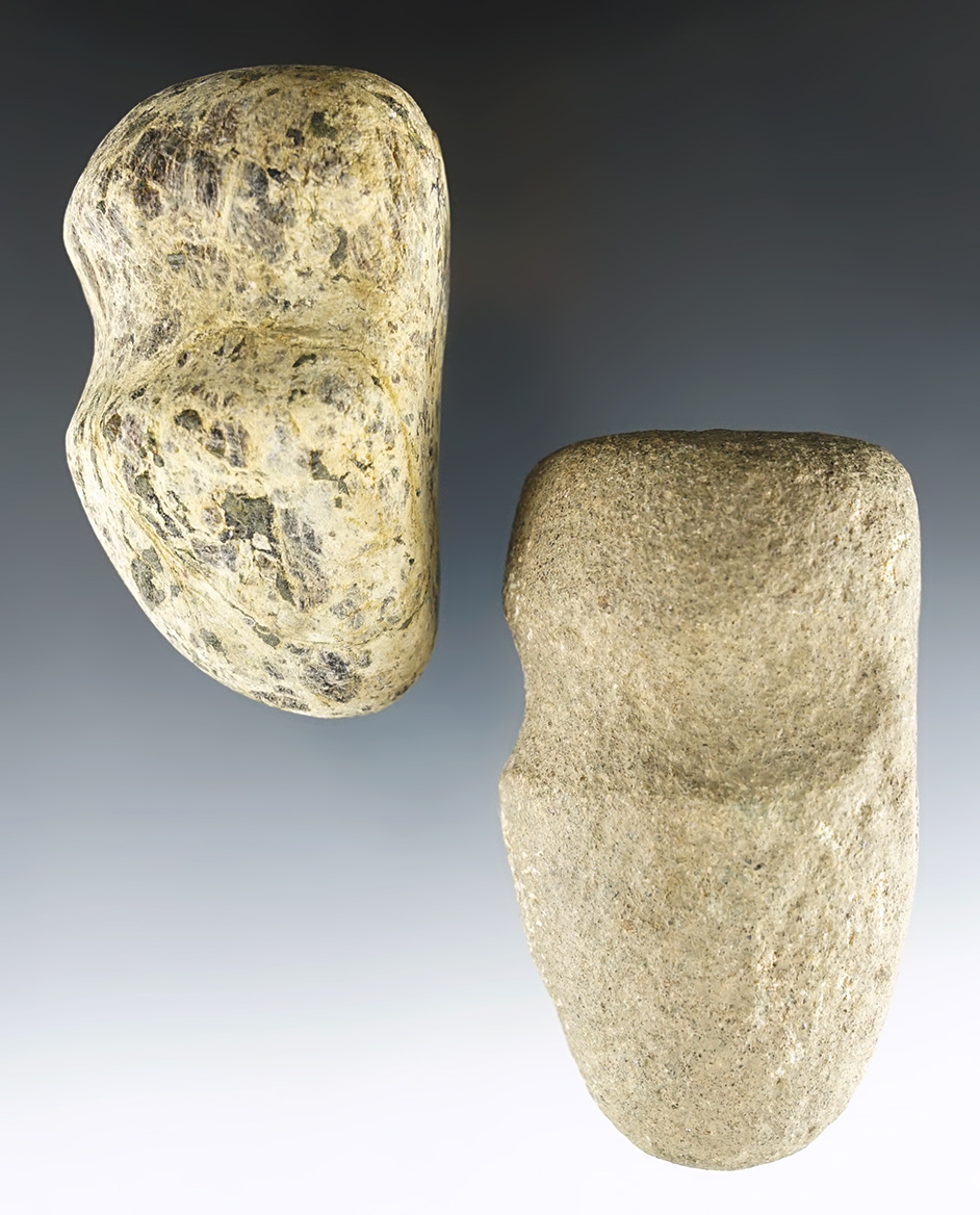 Pair of nicely made Grooved Hammerstones found in Fairfield and Knox Co., Ohio.