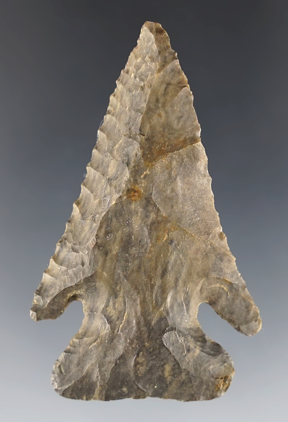 Fine edgework on this 2 1/4" Thebes - Cedarville, Greene Co., Ohio.