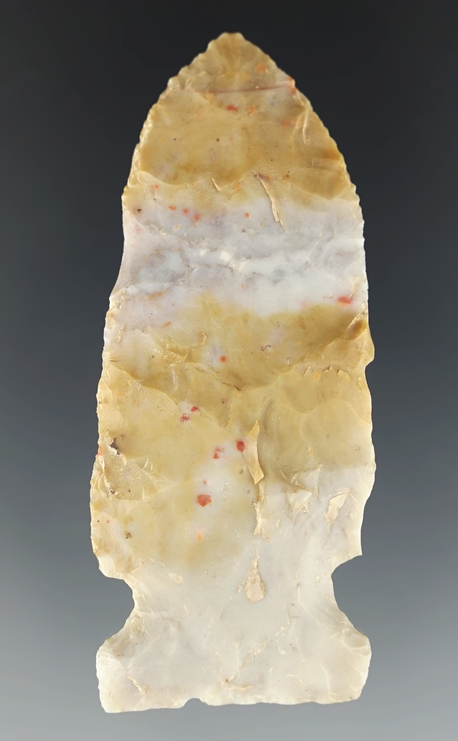 2 11/16" Archaic Big Sandy Sidenotch - Ross Co., Ohio. Ex. Dr. Jim Curtis.