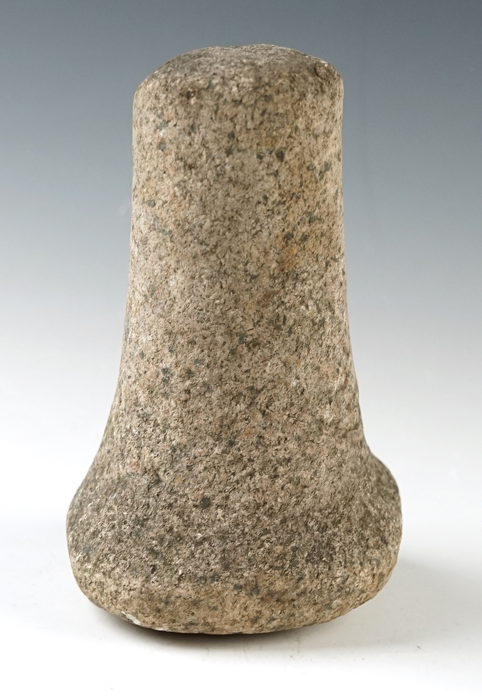 5 1/2" Bell Pestle made from patinated Quartzite. Found in Preble Co., Ohio.