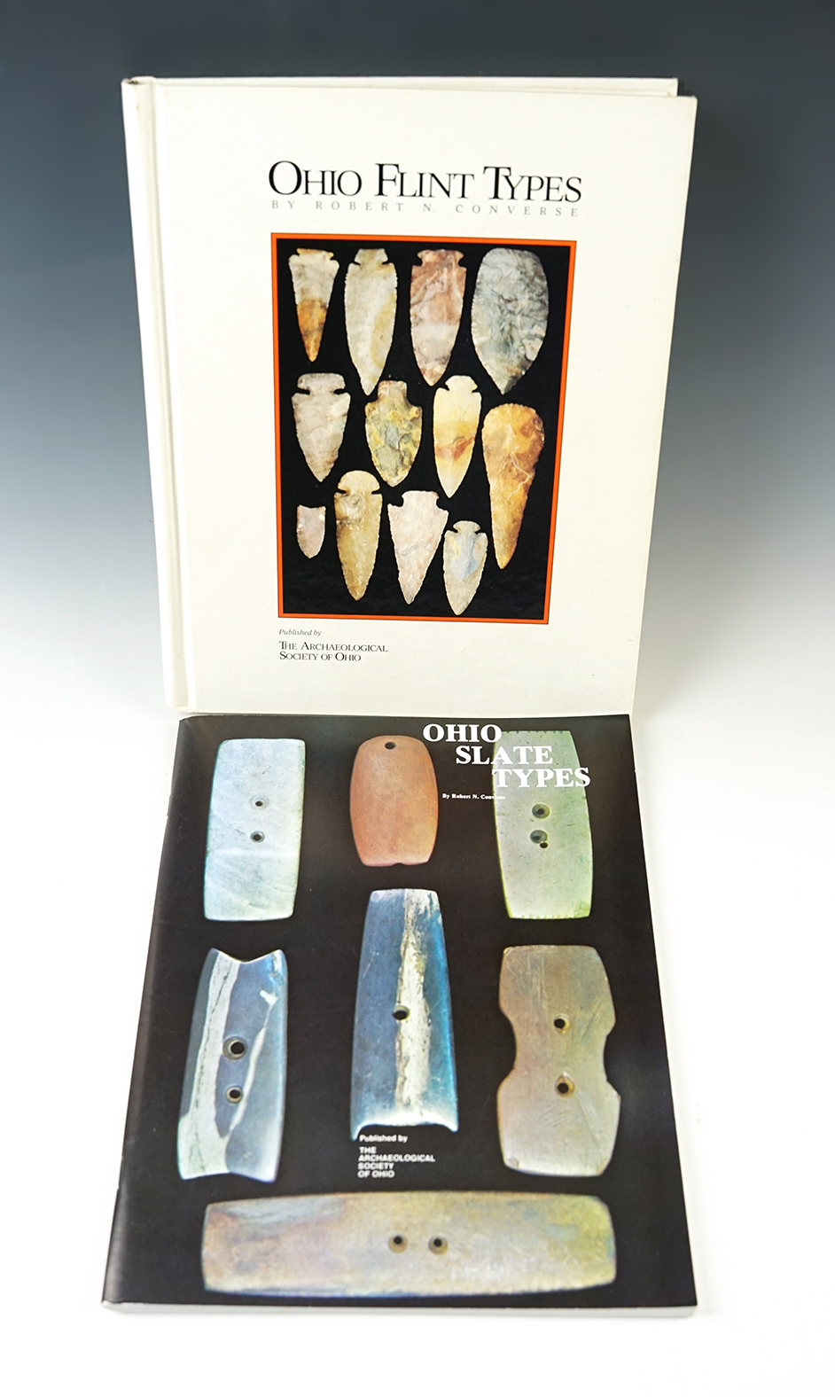 Pair of Converse Books: "Ohio Flint Types" and "Ohio Slate Types" both by Robert N. Converse.