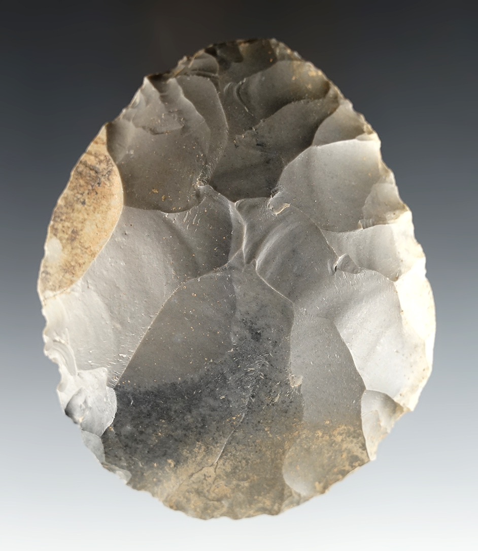 4 1/8" Crib Mound Blade, Spencer Co., Indiana. Found by Scheidegger, Gerber, Denzinger.