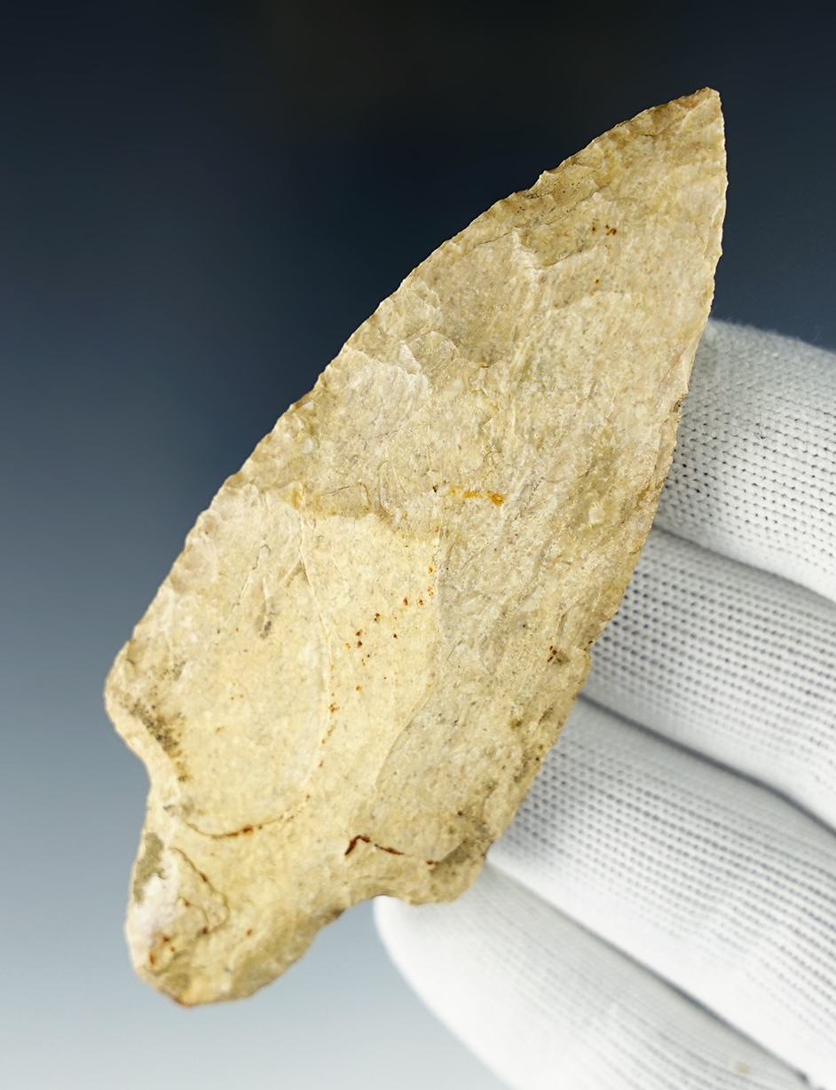 3 7/8" Adena that is finely made and well patinated. Found in Franklin Co., Ohio.