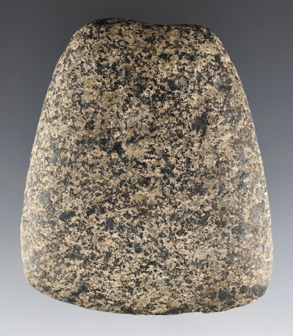 3" Ohio Hardstone Celt made from polished Granite. In very good overall condition.