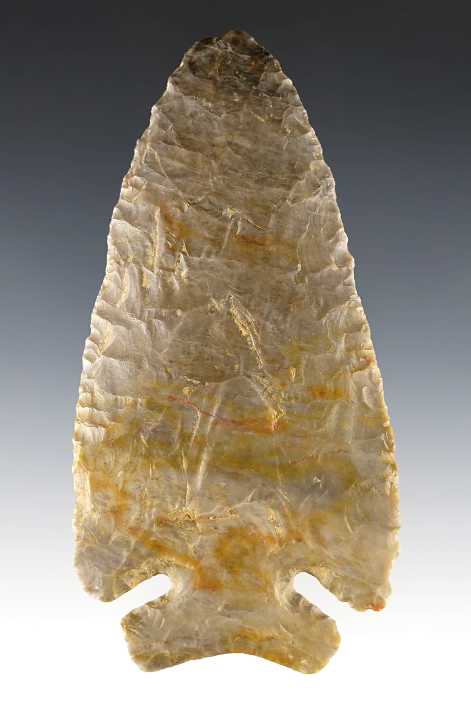 4" Thebes with fine deep notches and great form. From an estate sale in Salisbury Twp., Ohio.