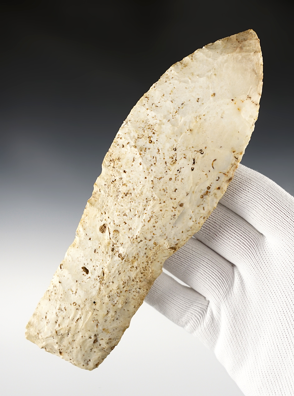 Unique square-base 7 3/16" Morse Knife found around Monarch, Missouri.