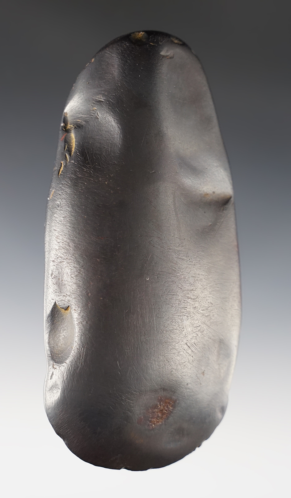 4 7/8" Hematite Celt found by Jerry Davis in Cape Girardeau Co., Missouri.