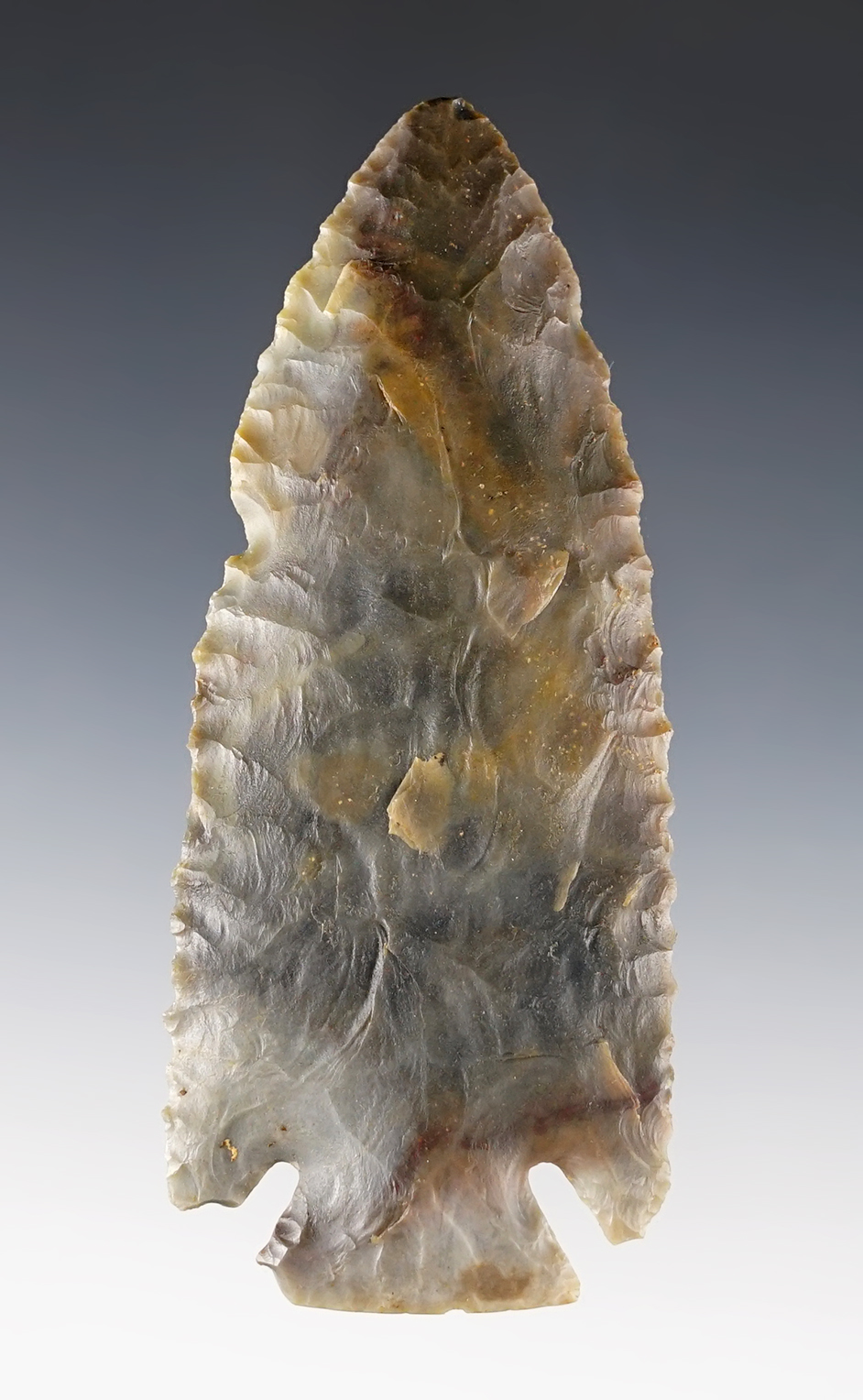 3 7/8" Lost Lake made from Sonora Flint. Found in Jessamine Co., Kentucky.