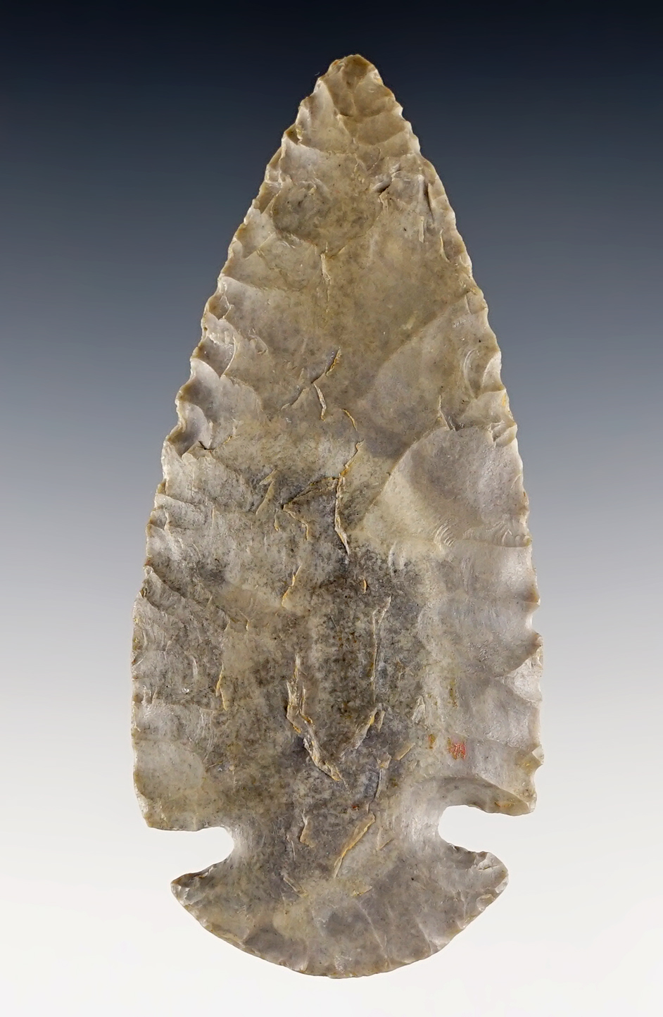 3 5/16" Dovetail made from attractive Hornstone with bullseye. Found in Scott Co., Kentucky.