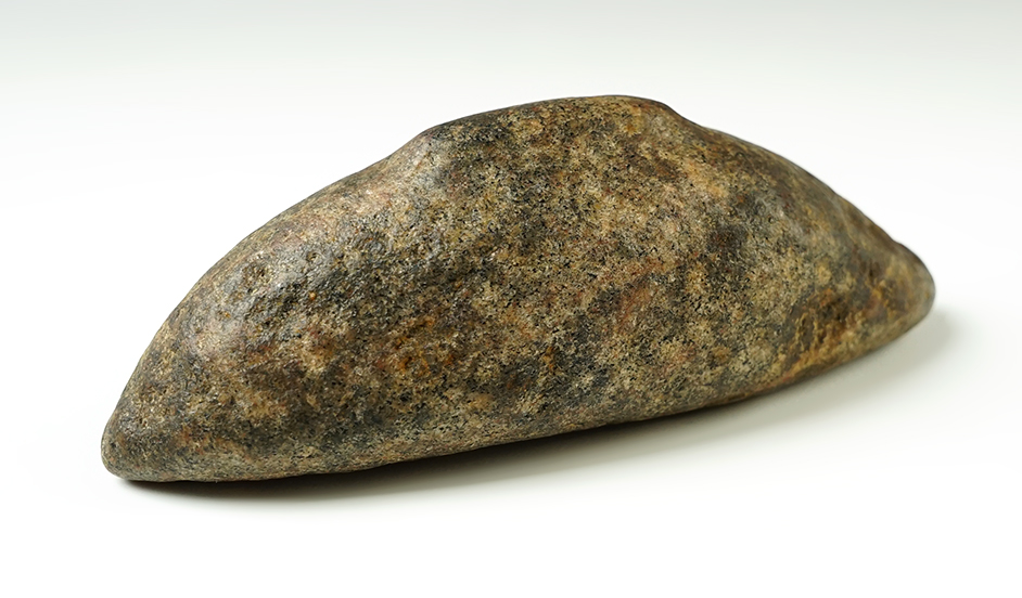 5" Boatstone Preform made from patinated Granite. Found in Richland Co., Ohio.
