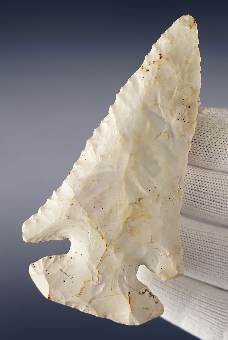 4" Burlington Chert Thebes found in Pike Co., Illinois. Comes with a Bennett COA.