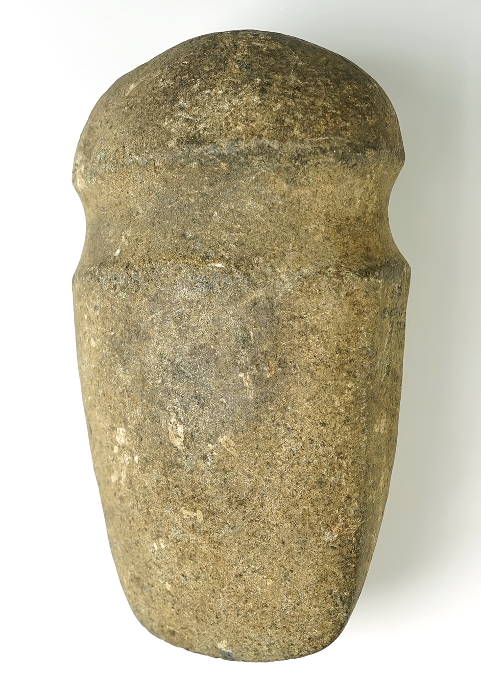 9 1/2" Porphyritic Hardstone Full Groove Axe that is well patinated. Found in New Jersey.