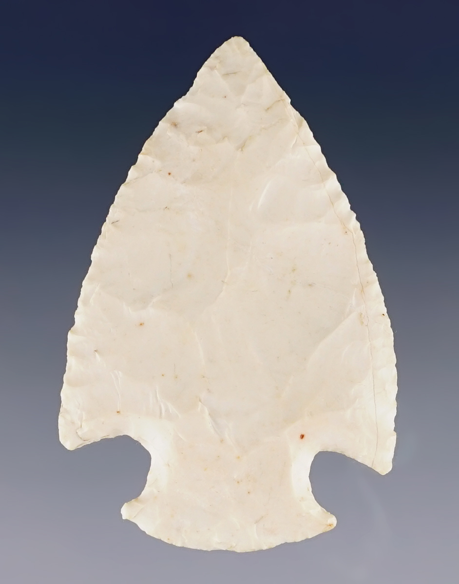 2 13/16" Hopewell Snyders. Made from high-quality Burlington Chert. Recovered in Illinois.
