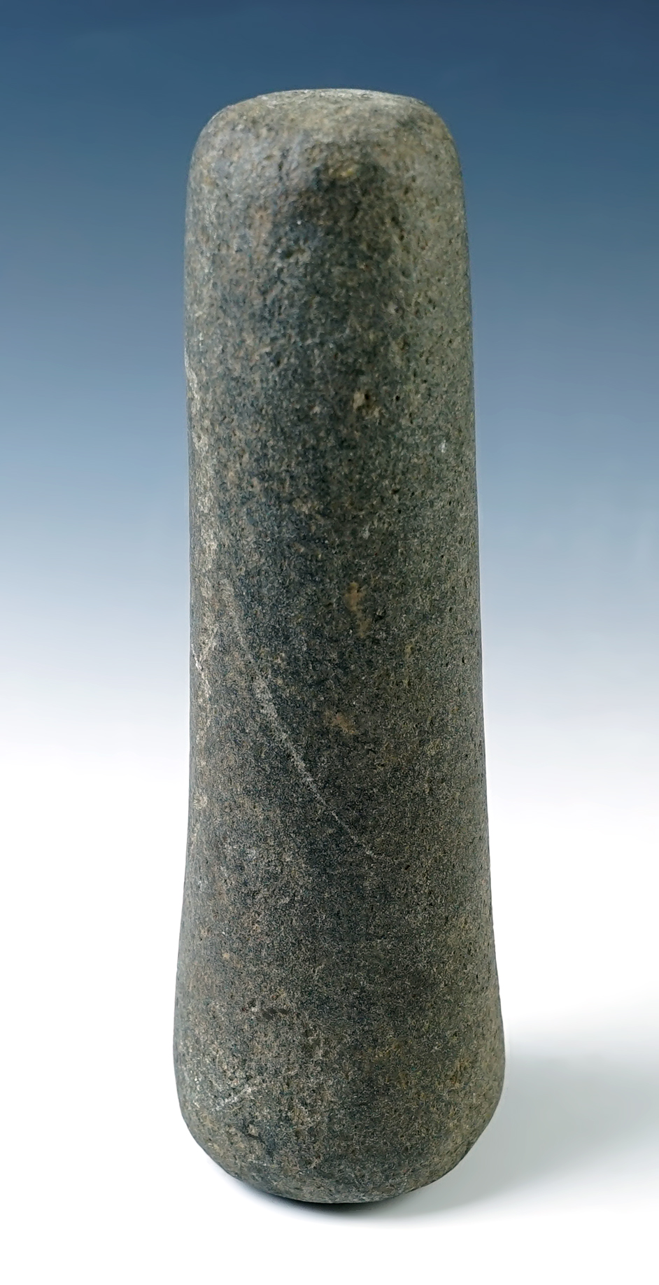 7 3/4" Pestle made from Hardstone. Found in Kane Co., Illinois.