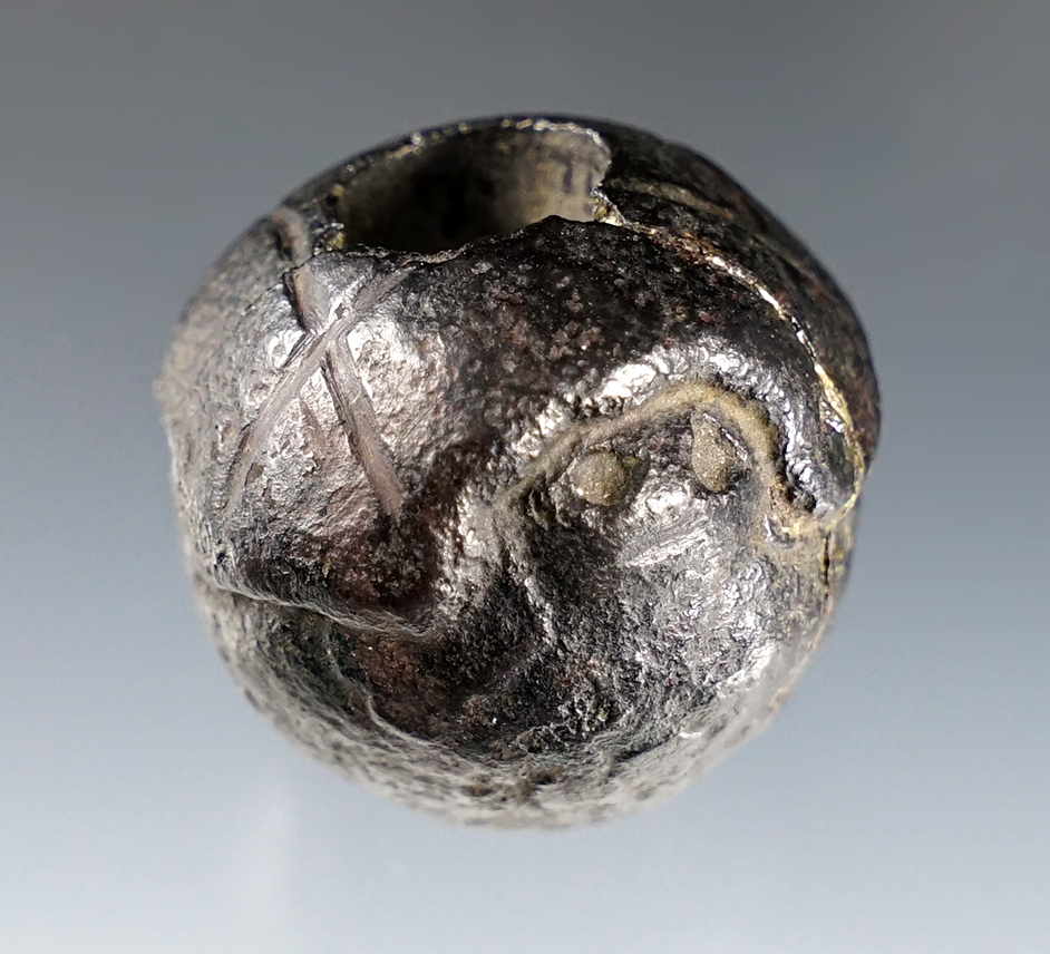 1 1/4" Hematite Pipe found near Blennerhassett Island near Parkersburg, West Virginia.