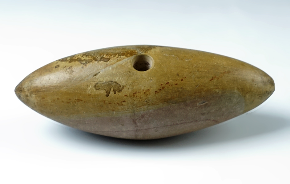 6" long highly polished Hardstone Biconical Plains style Clubhead.