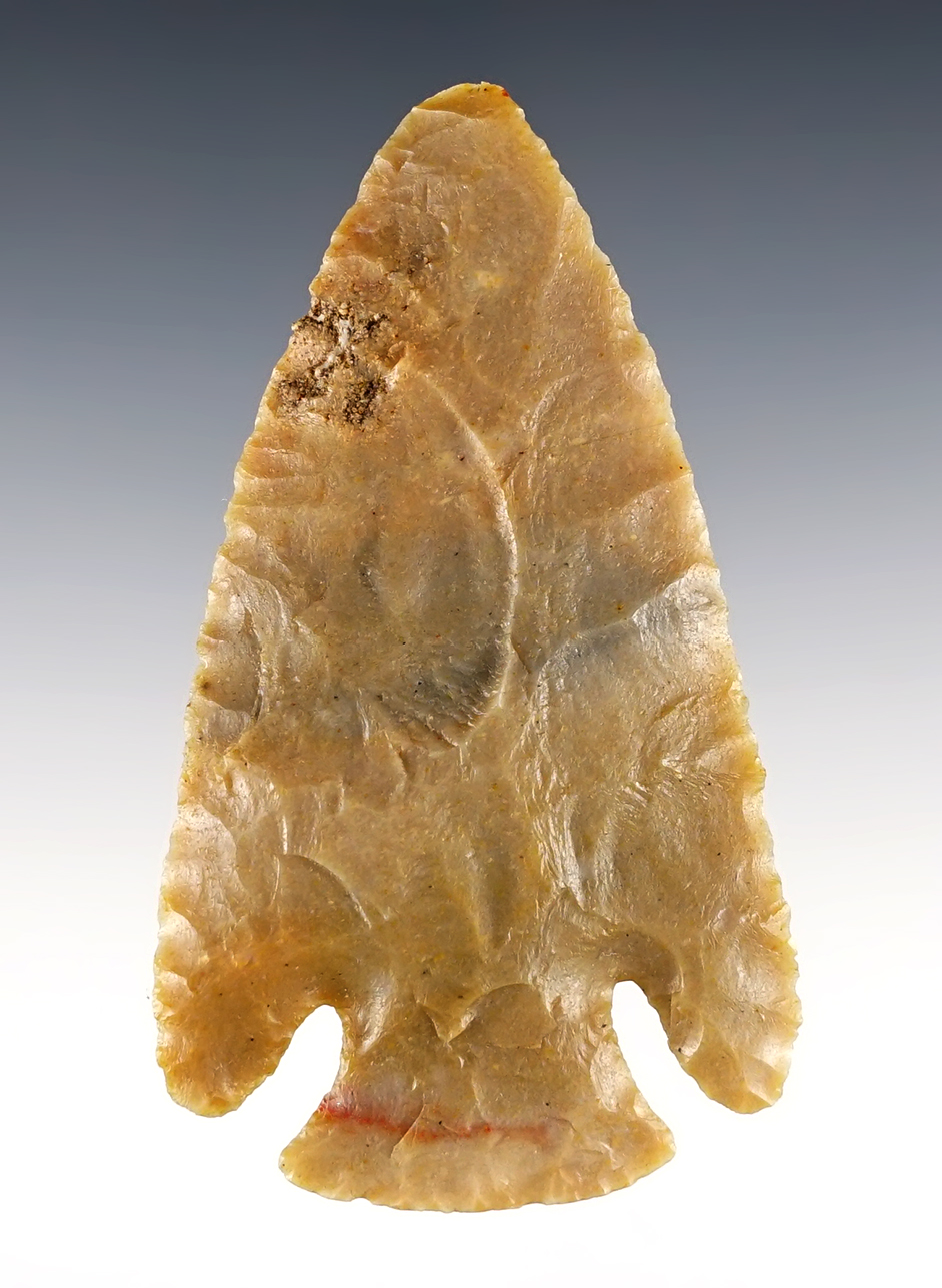 3 3/8" Lost Lake made from attractive Carter Cave Flint. Found in central Kentucky.