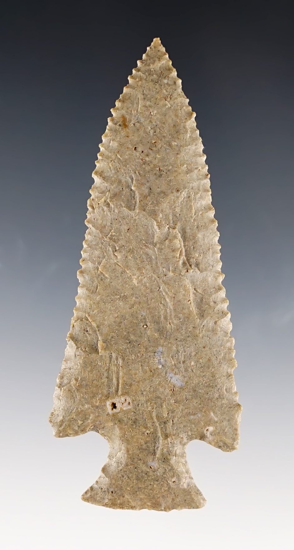 3 5/16" Knife from Ft. Payne Chert. Part of cache - Harpeth Site in Stanfield, Tennessee.